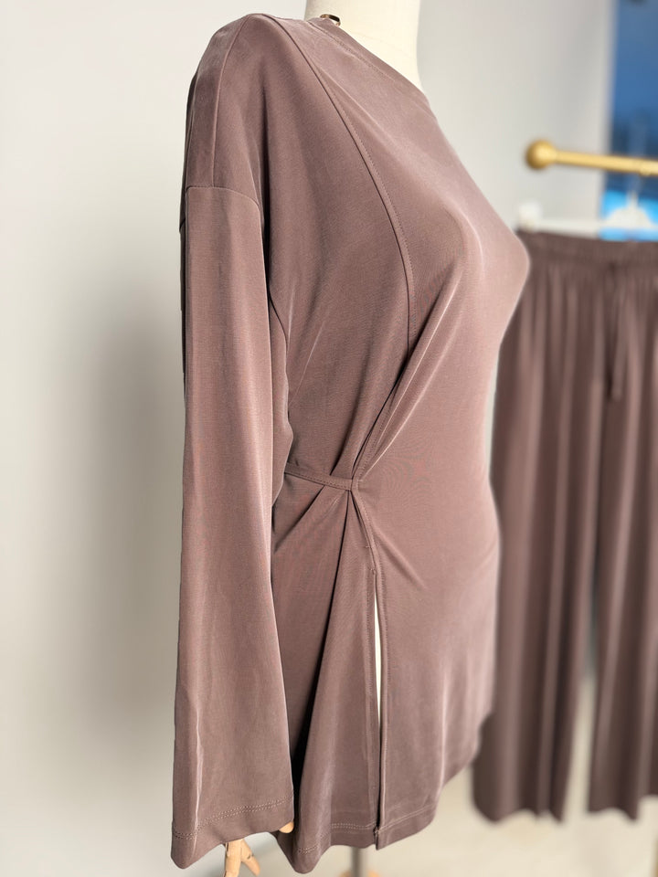 Lina Zweiteiler – Tunika &amp; Wide Leg Hose