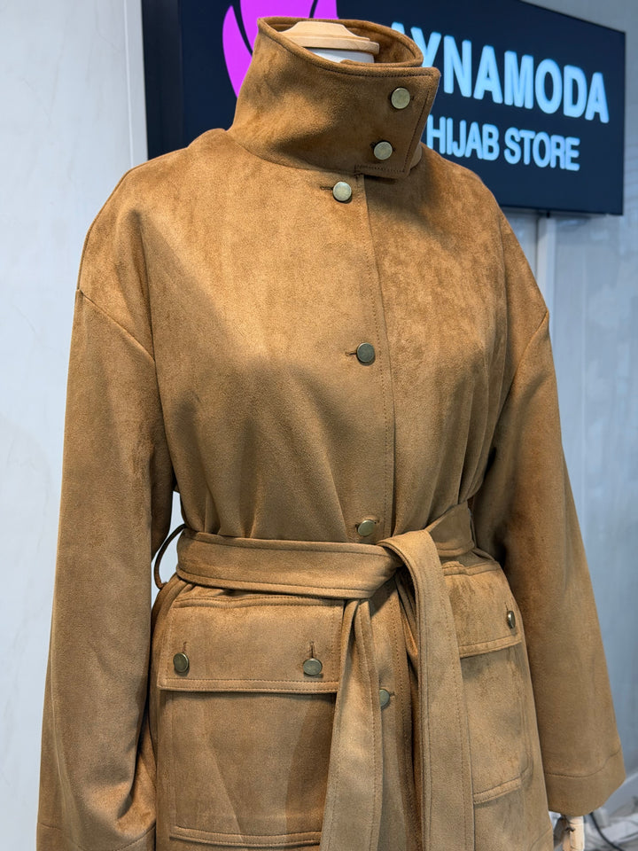 Damen Jacke in Wildlederoptik