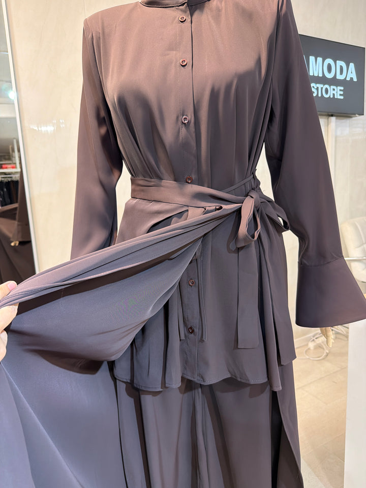 Liora 4-teiliges Modest Set – Tunika, Hose, Wickelrock &amp; Hijab