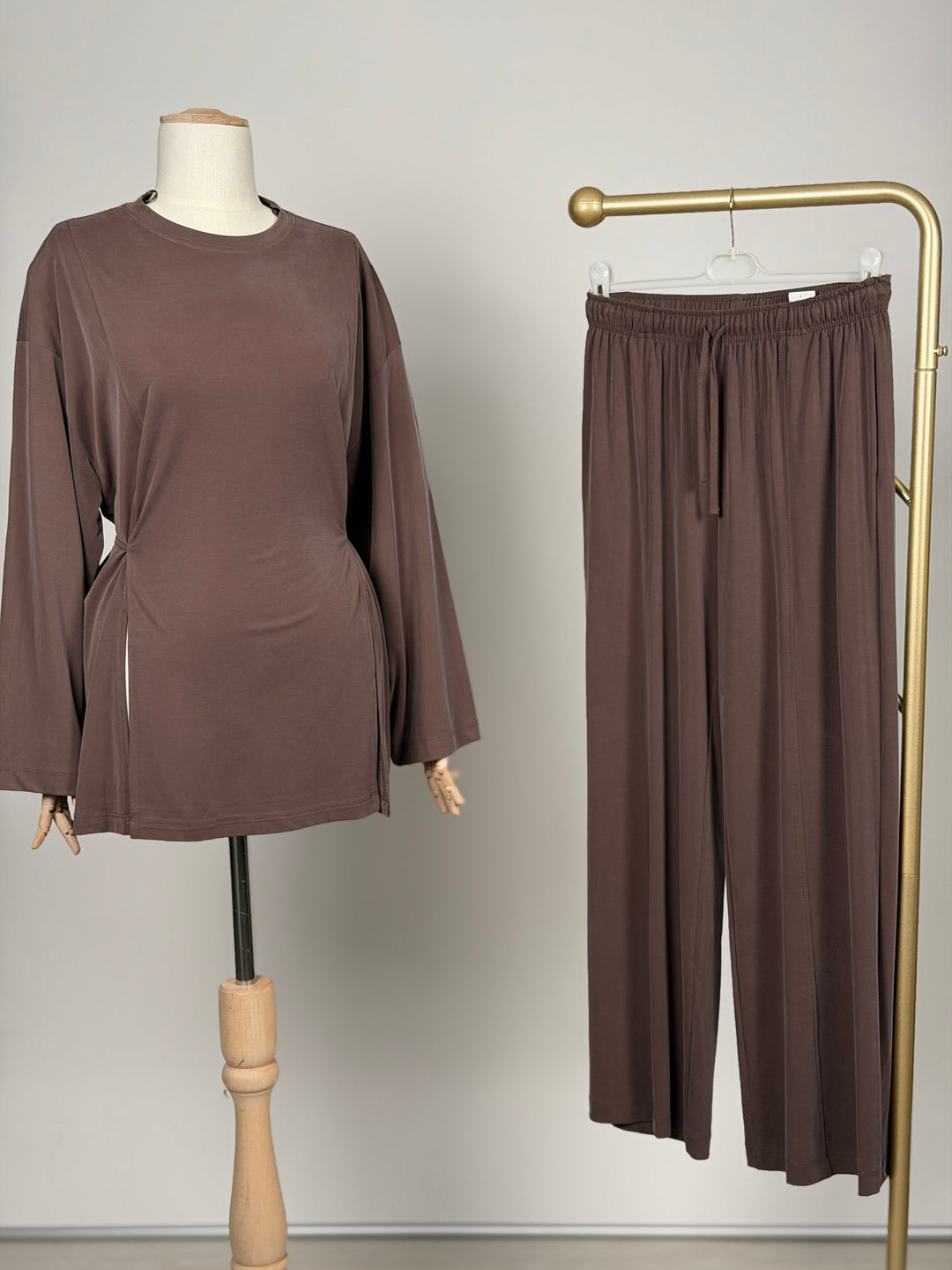 Lina Zweiteiler – Tunika &amp; Wide Leg Hose