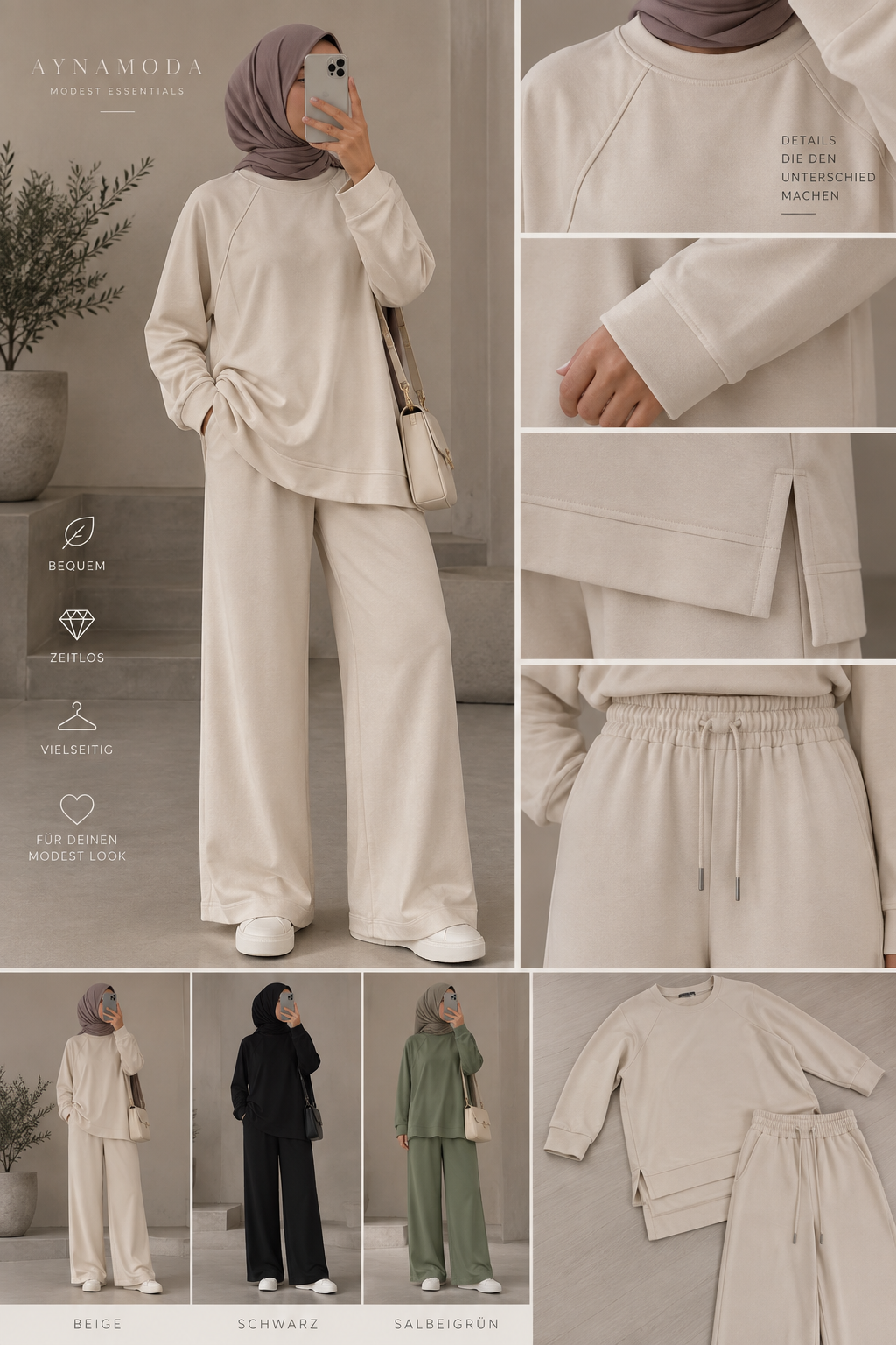 Modest Zweiteiler Damen